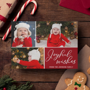 Glatta Önskemål Red 3-familjen Foto Festive Helgda Vykort