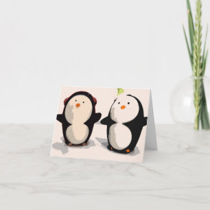 Glatta Penguins Helgkort