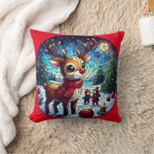 Glatta renar på vintern under vintern med vänner