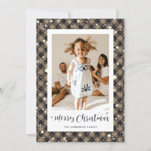 Glatta Rustic Pput Photo God jul Julkort