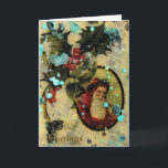 Glatta Santa Collage Helgkort<br><div class="desc">Med alla höger reserverade © Angelandspot En liten blandad mediekonstruktion av Angelandspot med hjälp av vintage bild,  färger,  ett gammalt foto av mig från min kollagefotoklass etc.</div>