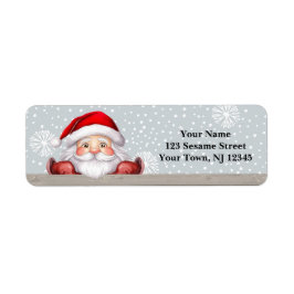 Glatta Santa Returetiketters Returadress Etikett