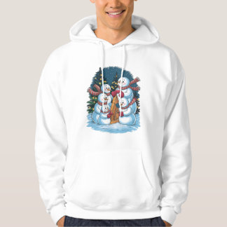 Glatta Snögubbe-familjen Hoodie