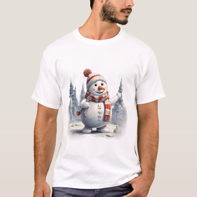 Glatta Snögubbe Giggles Tee (Framsida)