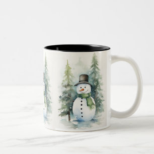 Glatta Snögubbe Två-Tonad Mugg