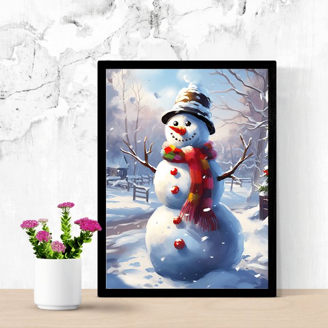 Glatta Snögubbe-väggdekaler Poster (Skapare uppladdad)