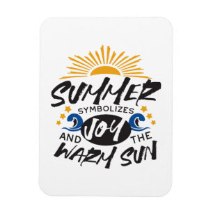 Glatta sommarbliss - Warm Sol-citat Magnet