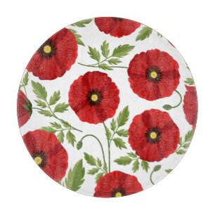Glatta sommarblommor med vallmoblommor