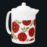 Glatta sommarblommor med vallmoblommor<br><div class="desc">Vallmoblommor som blommar upp glatta vår och sommarvektor ger en sömlös illustration av upprepning av textilier/tyg mönster. Originalgrafik copyright BluedarkArt TheChameleonArt.</div>