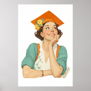 Glatta Studenten-dagen Porträtt Poster