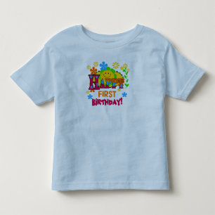 Glatta T-tröjor och gåvor från första födelsedag T Shirt
