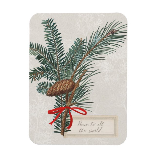 Glatta tidningar | Fred i hela världen Magnet (Vertikal)