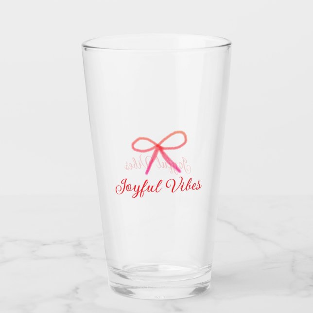 Glatta vibes christmas RED BOW helgdag familj namn Glaskopp (Framsida)