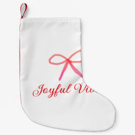 Glatta vibes christmas RED BOW helgdag familj namn Liten Julstrumpa