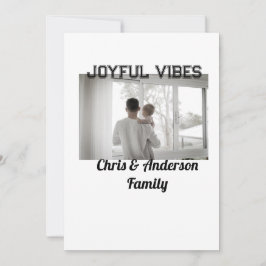Glatta Vibes far son-familjen, jul-helgdag Inbjudningar