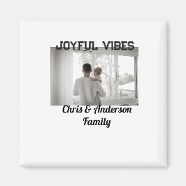 Glatta Vibes far son-familjen, jul-helgdag Magnet