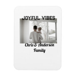 Glatta Vibes far son-familjen, jul-helgdag Magnet