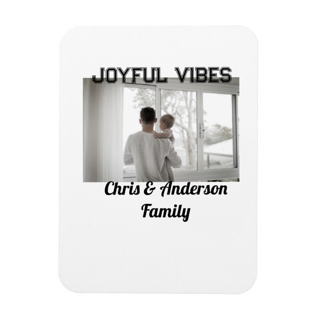Glatta Vibes far son-familjen, jul-helgdag Magnet (Vertikal)