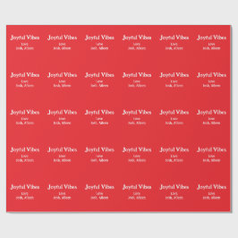 Glatta Vibes röda jul helgdagar kärlek-familjen Presentpapper