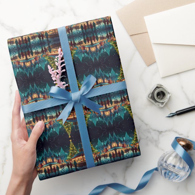Glatta vinterhelgen i firande presentpapper (Gifting)