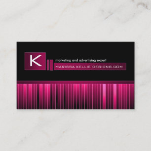 Glättad Monogramvisitkort Visitkort