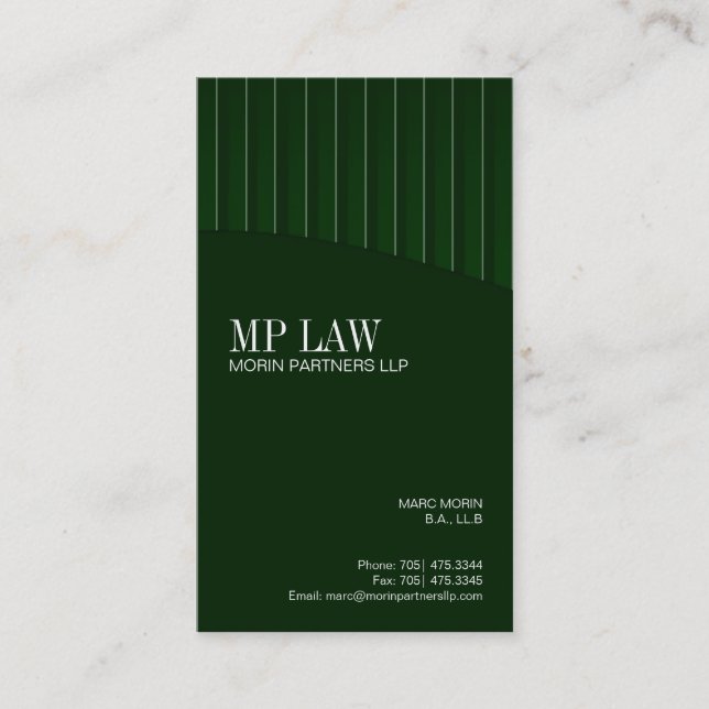 Glättad visitkort (Framsida)