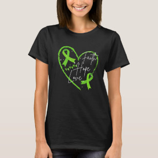 Glaucoma Awareness Faith Hope Kärlek Support Glauc T Shirt