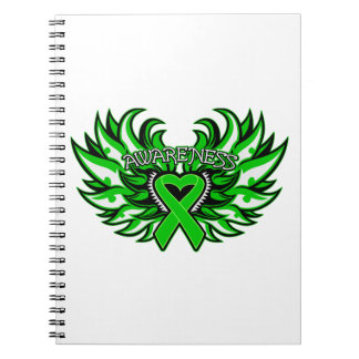 Glaucoma Awareness Heart Vingar Anteckningsbok