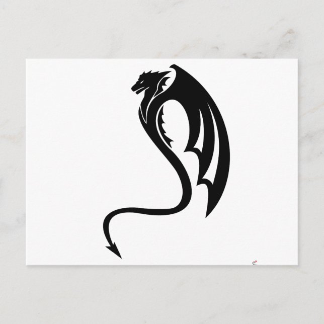 Glaurung the Black Dragon Vykort (Framsida)