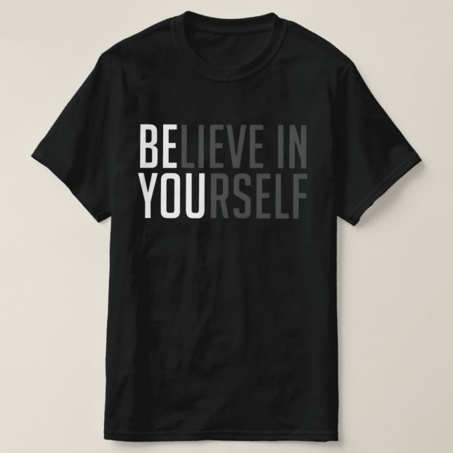 Glaury™ Bold Belief Tee – BE YOU Edition (Design framsida)