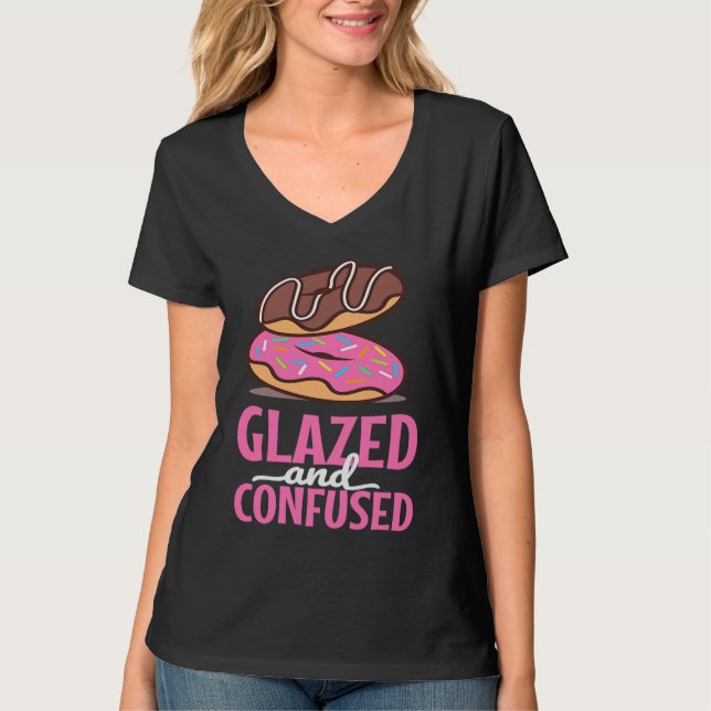 Glazed And Confused   Donut  1 T Shirt (Framsida)