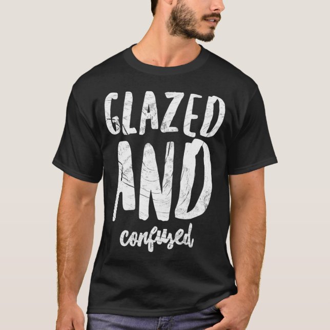 Glazed  Confused Funny Ceramics Pottery T Shirt (Framsida)