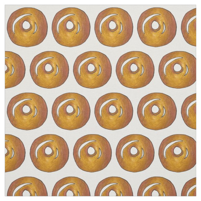 Glazed Donut Doughnut Breakfast Junk Food Pastry Tyg (Provkarta)