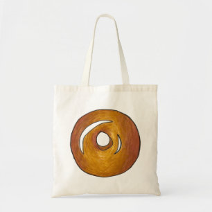 Glazed Donut Doughnut Breakfast Tote Bag Tygkasse