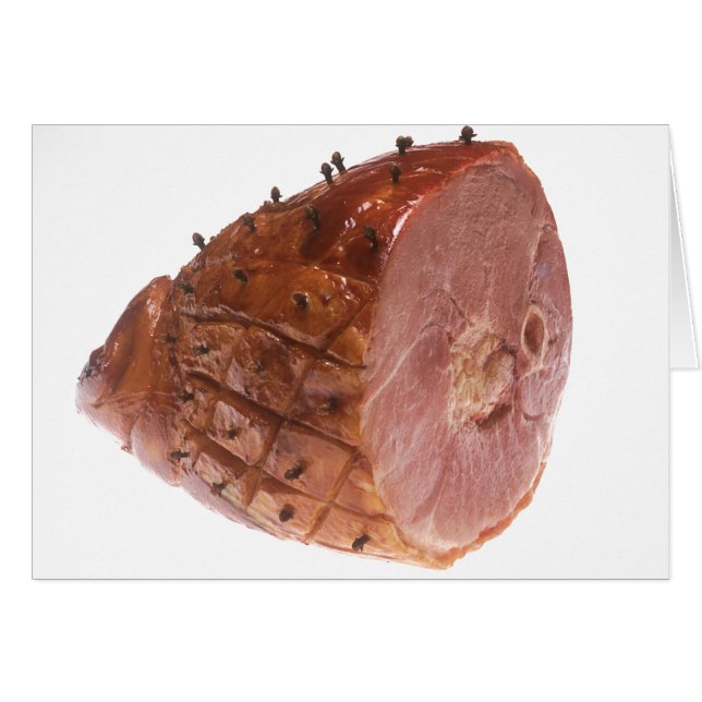 Glazed Ham Hälsningskort (Framsidan Horizontal)