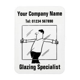 Glazier-, glas- och glasmagnet magnet