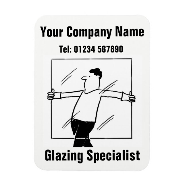 Glazier-, glas- och glasmagnet magnet (Vertikal)