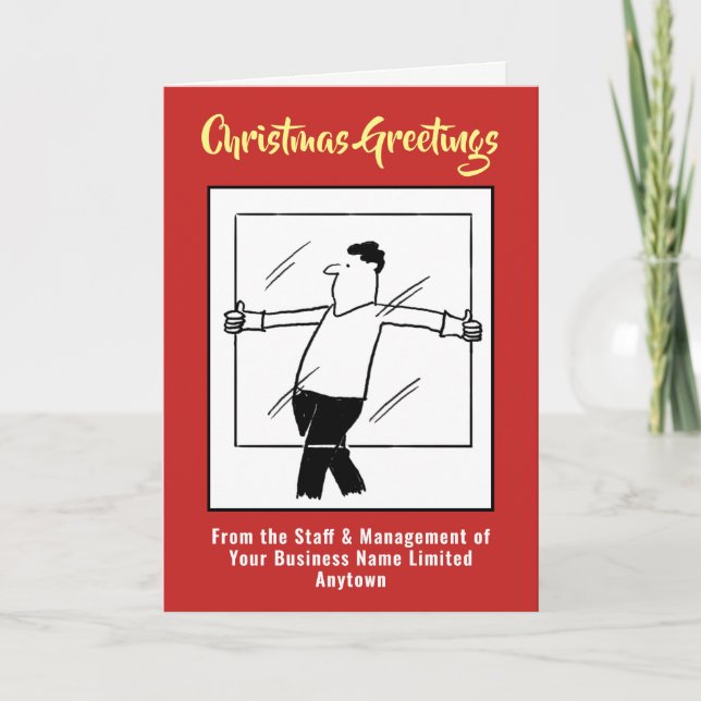 Glazier Glass and Glazing Company-julkort Helgkort (Framsida)