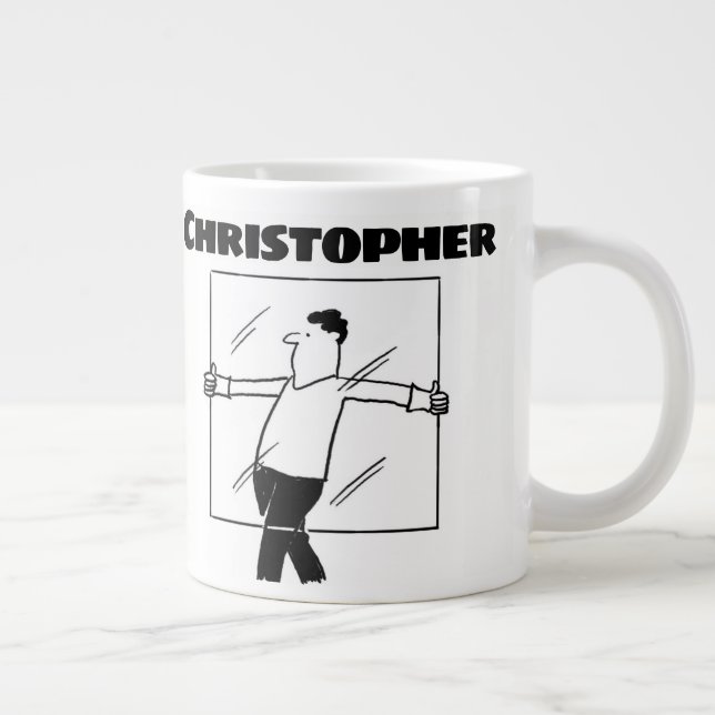 Glazier med Namn Jumbo Mugg (Höger)