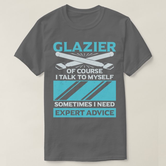 Glazier Window Glass Installer Gift T Shirt (Design framsida)