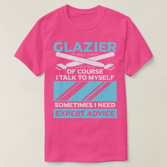 Glazier Window Glass Installer Gift T Shirt (Design framsida)