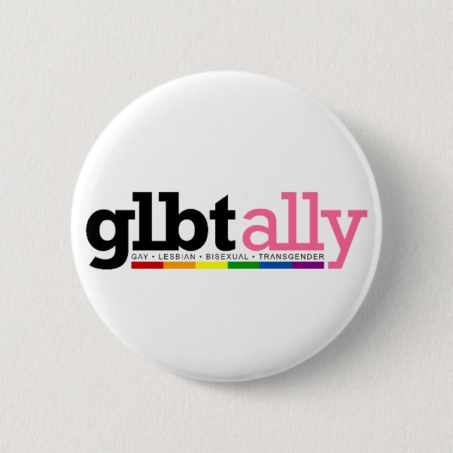 GLBT Ally White-knapp Knapp (Framsida)