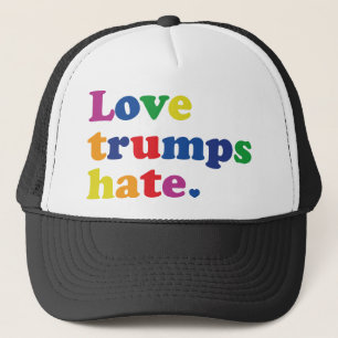 GLBT Kärlek Trumps Hate Truckerkeps