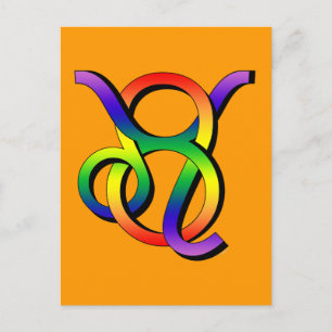 GLBT Leo & Taurus Vykort