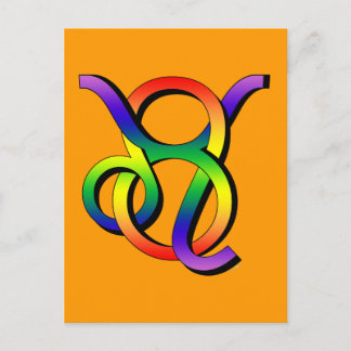 GLBT Leo & Taurus Vykort