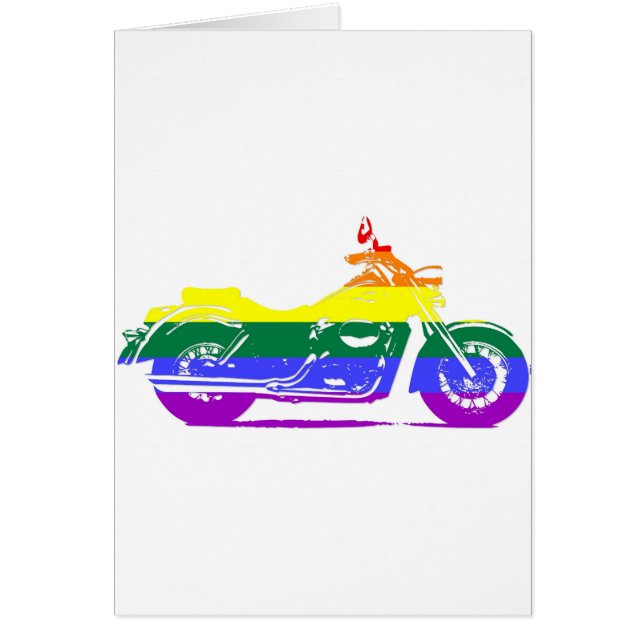 GLBT-motorcykelpride Hälsningskort (Framsidan)