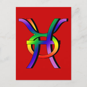 GLBT Pisces & Taurus Vykort