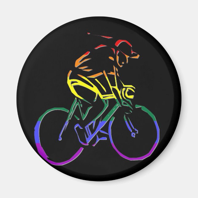 GLBT-Pride Bicyclist Magnet (Framsidan)