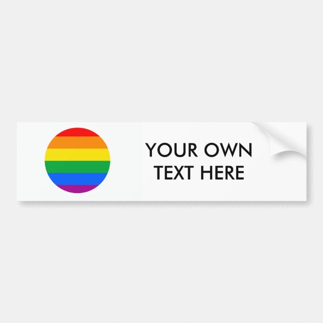 GLBT-pride Bildekal (Framsidan)