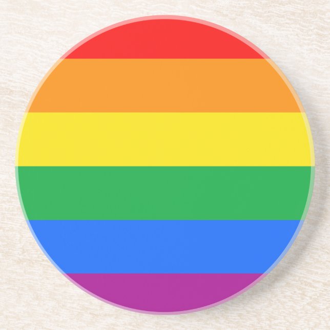 GLBT-PRIDE RAND DESIGN UNDERLÄGG SANDSTEN (Framsidan)